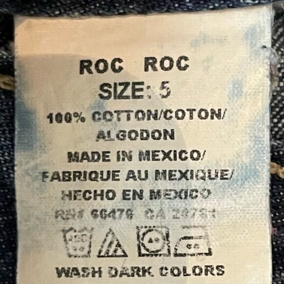 Tommy Jeans 100% Cotton Button Fly Boho Hippie Straight Leg Jeans Size 5 - Picture 8 of 11